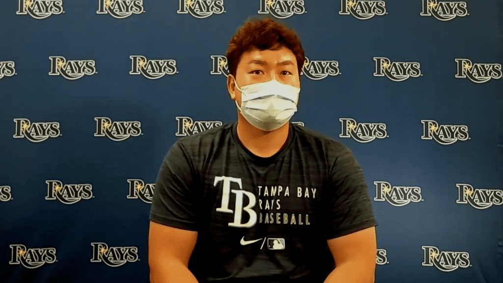 Rays first baseman Ji-Man Choi