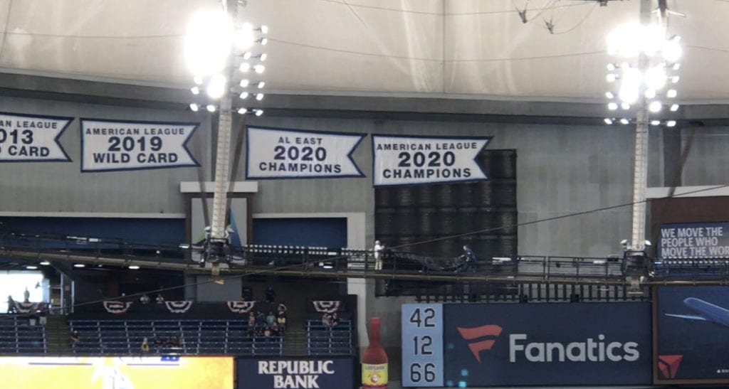 Rays 2020 Championship Banners