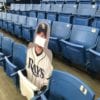 Cardboard cutout of former Rays 1B Dan Johnson, occupying the seat where his home run in game 162 landed