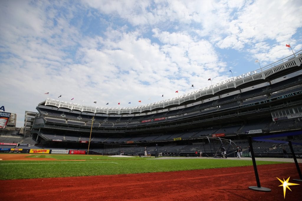 Yankee Stadium during BP in 2019