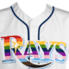 A picture of the jersey giveaway for Rays Pride Night, scheduled for June 8, 2024